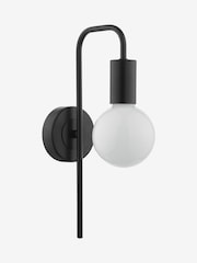 Dar Lighting Matt Black Dena Wall Light - Image 2 of 6