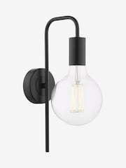 Dar Lighting Matt Black Dena Wall Light - Image 5 of 6