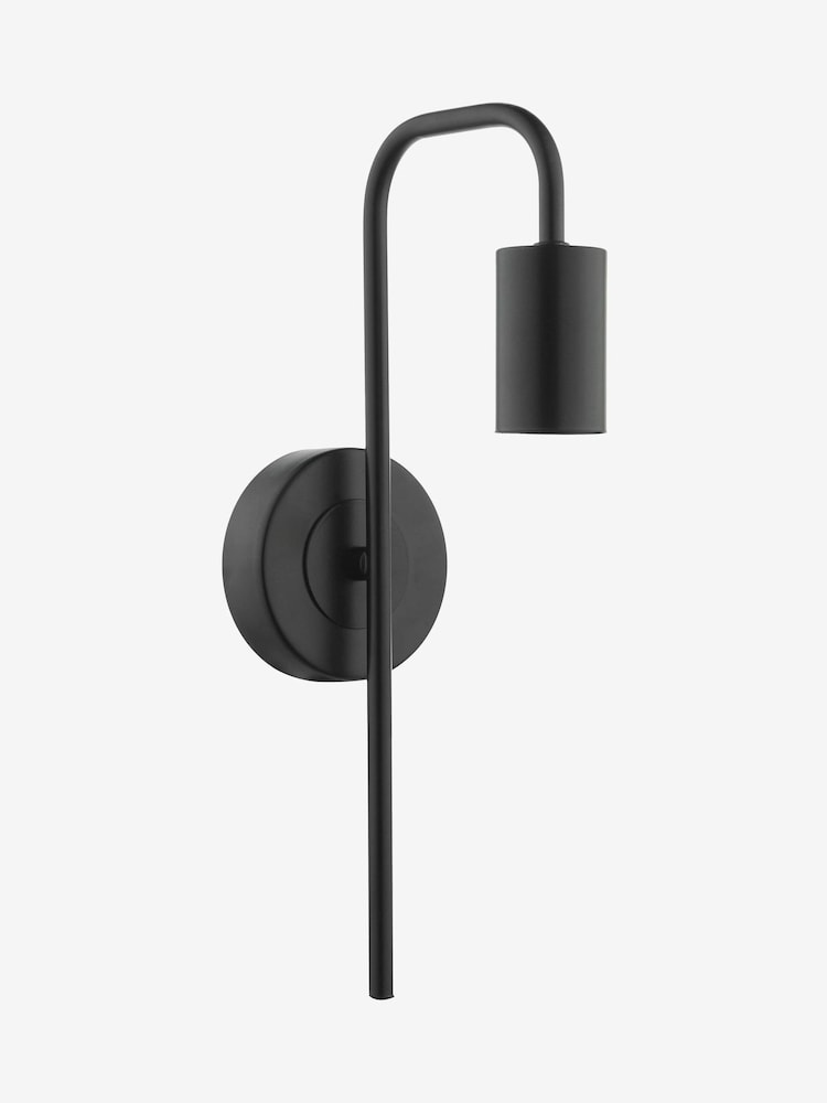 Dar Lighting Matt Black Dena Wall Light - Image 6 of 6