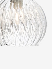 Dar Lighting Polished Chrome Ribbed Glass Yasmin Wall Light - Image 5 of 5