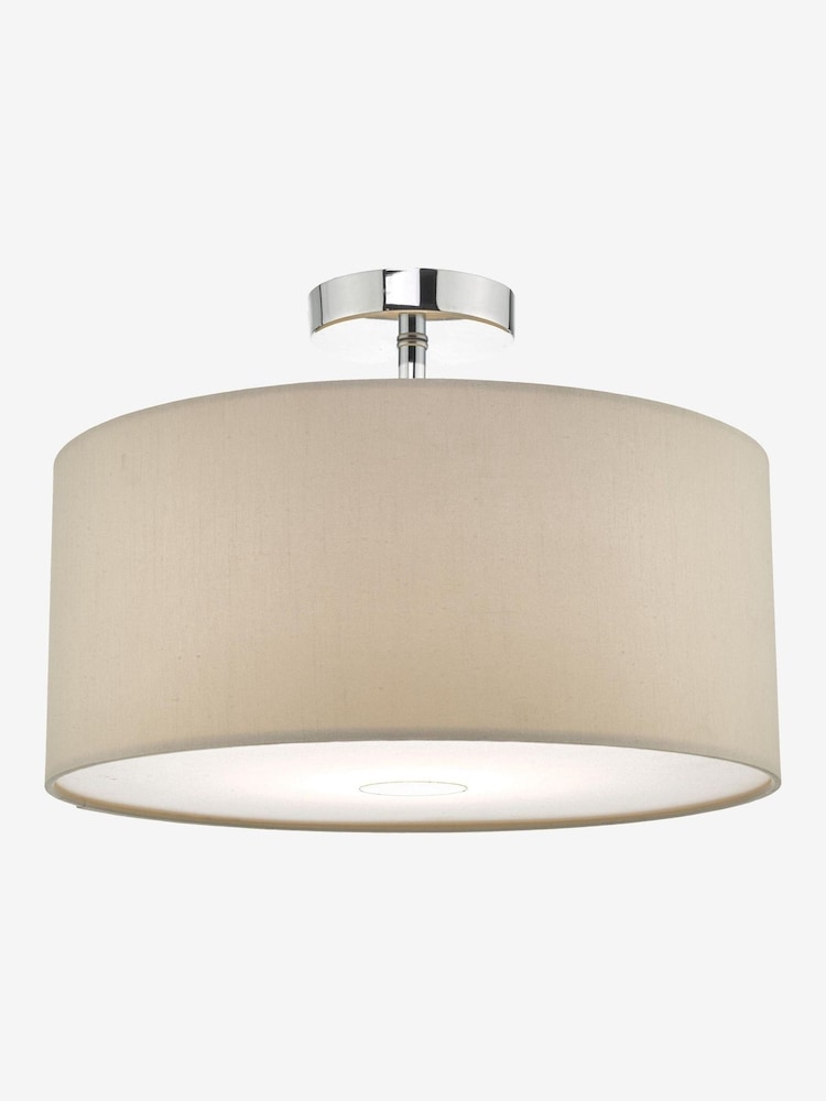 Dar Lighting Taupe Easy Fit Ronda Pendant Light - Image 2 of 4 Dar Lighting Taupe Easy Fit Ronda Pendant Light - Image 2 of 4