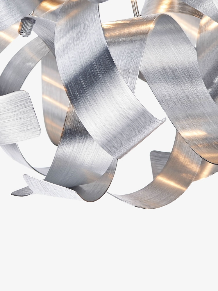 Dar Lighting Brushed Aluminium Polished Chrome Rawley 4lt Flush Light - Image 5 of 5 Dar Lighting Brushed Aluminium Polished Chrome Rawley 4lt Flush Light - Image 5 of 5
