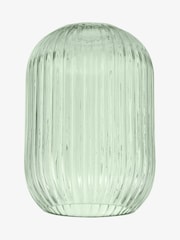 Dar Lighting Green Ribbed Glass Easy Fit Sawyer Pendant Light - Image 3 of 5