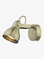 Dar Lighting Antique Brass Fothergill Single Spotlight - Image 1 of 3