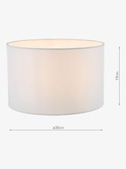 Dar Lighting White Pyramid Drum Shade - Image 3 of 3