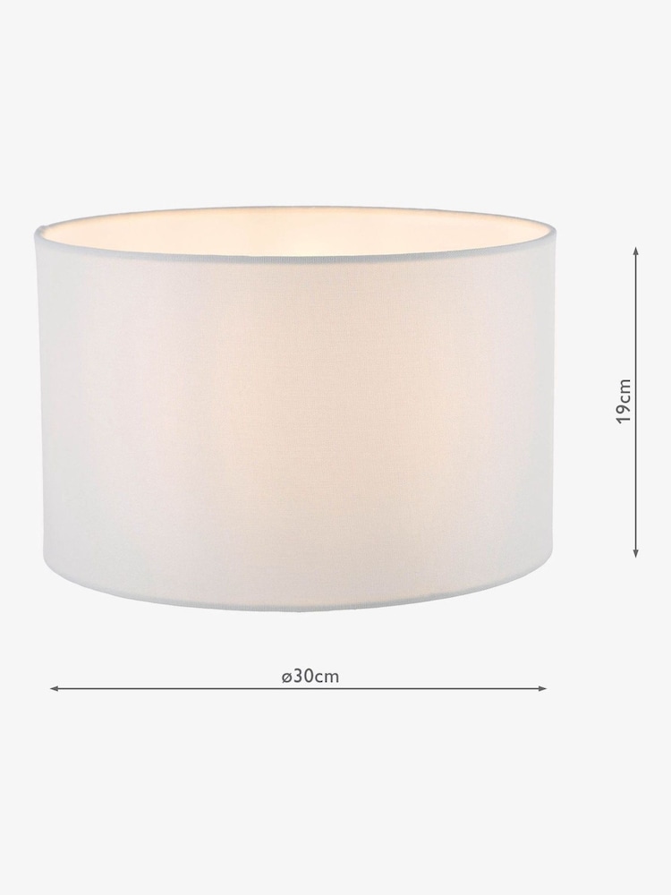Dar Lighting White Pyramid Drum Shade - Image 3 of 3