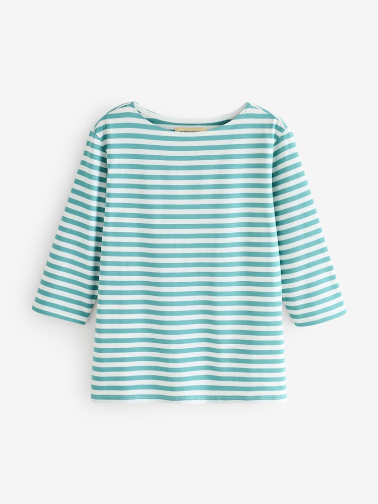 Seasalt Cornwall Green Purple Sailor Top - Image 1 of 1