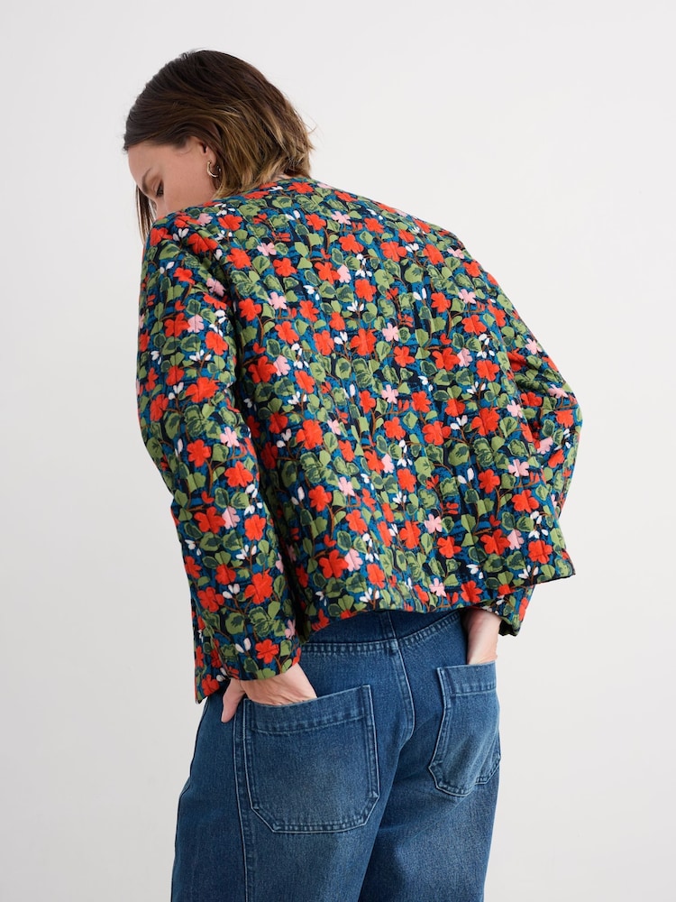 Seasalt Cornwall Blue Samson Hill Quilted Jacket - Image 2 of 5