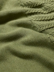 Seasalt Cornwall Green Stone Chat Cotton Jumper - Image 5 of 5