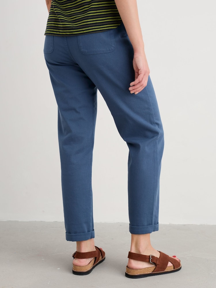 Seasalt Cornwall Blue Petite Waterdance Trousers - Image 2 of 6