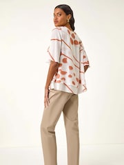 Roman Abstract Layered Tunic Top - Imagem 2 de 5