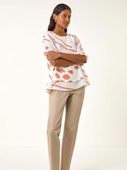 Roman Abstract Layered Tunic Top - Imagem 5 de 5