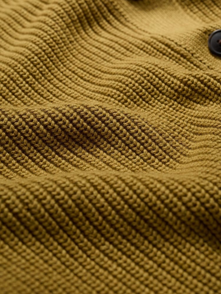 Seasalt Cornwall Yellow Winding Creek Cotton Knit Cardigan - Image 5 of 5