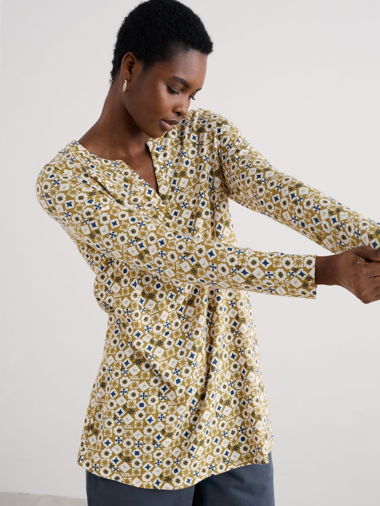 Seasalt Cornwall Yellow Moon Window Tunic - Image 1 of 6
