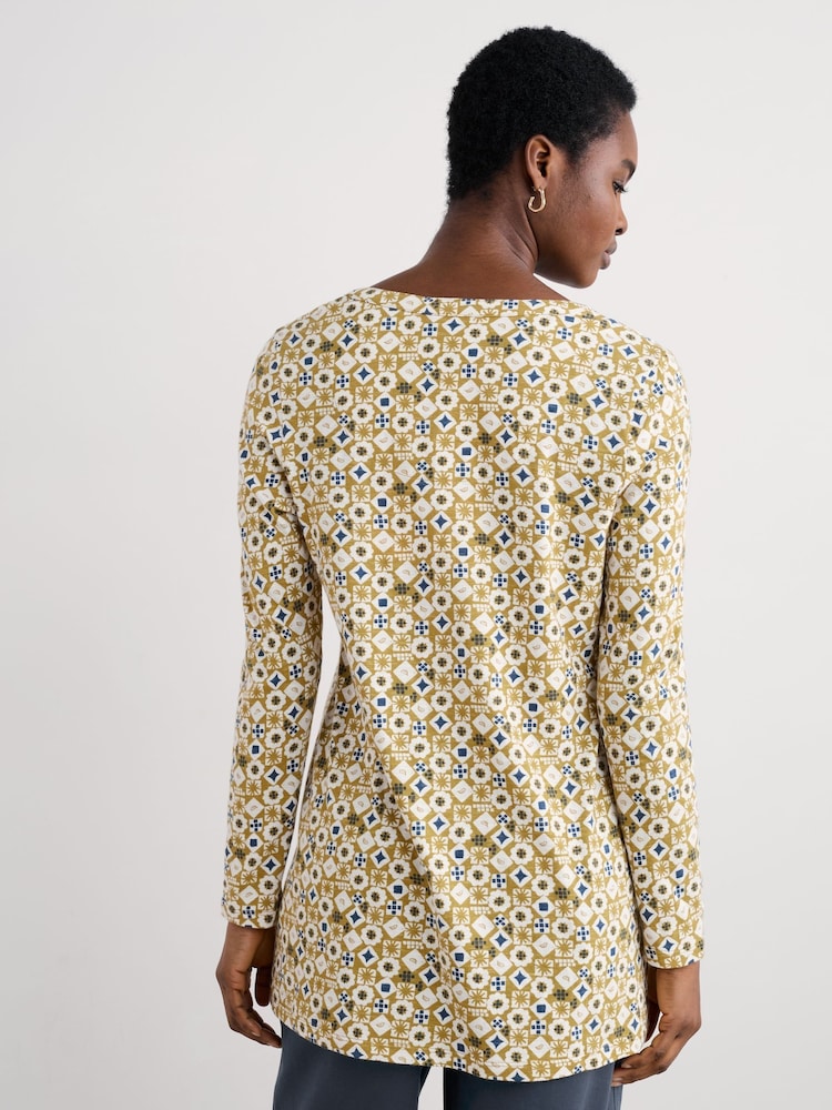 Seasalt Cornwall Yellow Moon Window Tunic - Image 2 of 6
