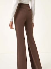 Roman Brown Bootcut Leg Stretch Trousers - Image 4 of 5
