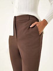 Roman Brown Bootcut Leg Stretch Trousers - Image 5 of 5