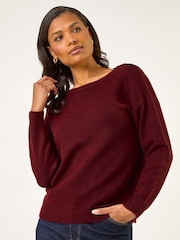 Roman Red Ribbon Bow Tie Back Jumper - Image 3 of 5