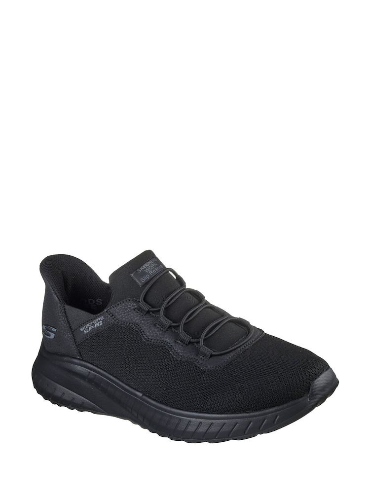 Skechers Black Squad Chaos Slip Resistant Stivig Work Trainers - Image 2 of 2