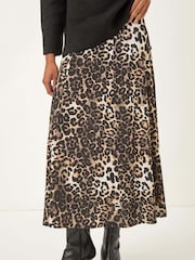 Roman Animal Print Midi Skirt - Imagem 4 de 5