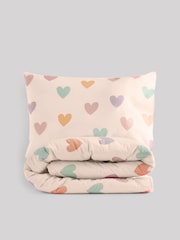 Pink Hearts Coverless Duvet Cover and Pillowcase Set - Image 7 of 8