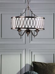 Laura Ashley Bronze Allerford 3 Light Pendant - Image 2 of 7