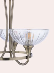 Laura Ashley Brass Well Ham 3 Light Semi Flush - Image 5 of 5