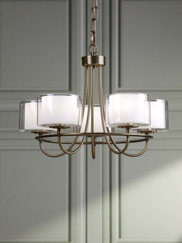Laura Ashley Brass Southwell 5 Light Light - Image 1 of 7 Laura Ashley Brass Southwell 5 Light Light - Image 1 of 7