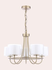 Laura Ashley Brass Southwell 5 Light Pendant - Image 4 of 7