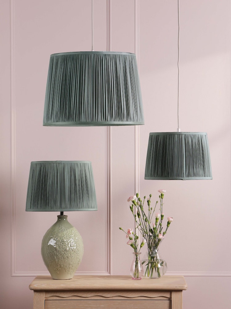 Laura Ashley Green Hemsley Shade - Image 2 of 5