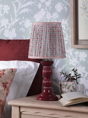Laura Ashley Red Kelbrook Table Lamp - Image 2 of 6