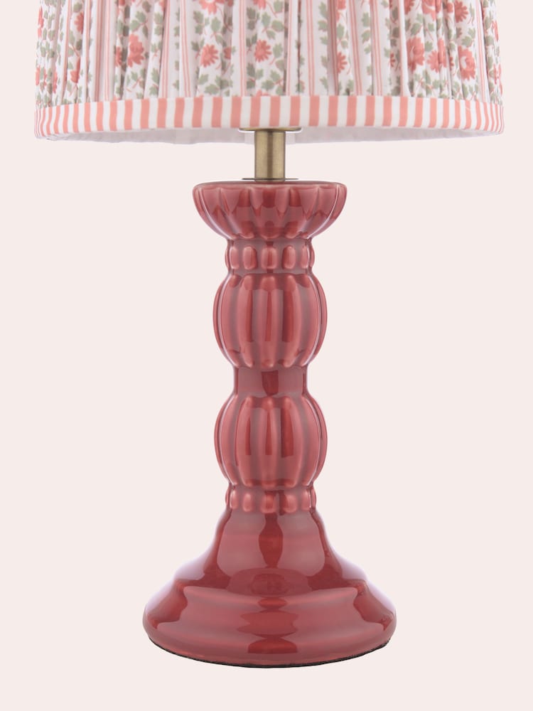 Laura Ashley Red Kelbrook Table Lamp - Image 6 of 6