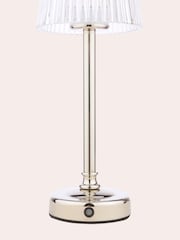 Laura Ashley Chrome Callaghan Rechargeable Table Lamp - Image 6 of 6