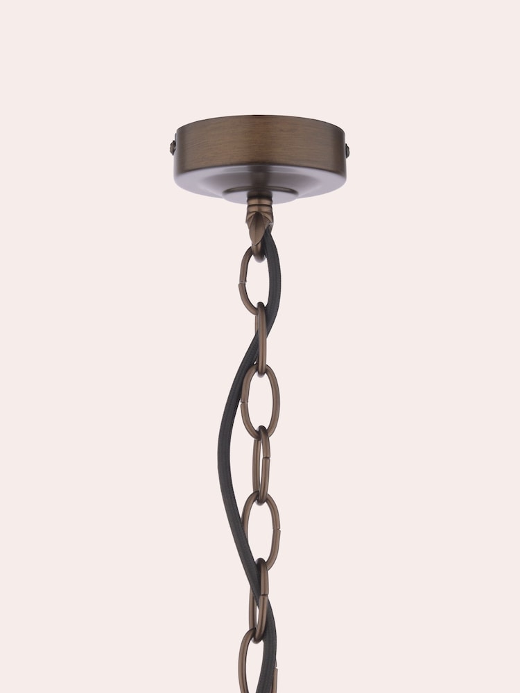 Laura Ashley Bronze Holwell 2 Light Pendant - Image 7 of 7