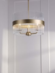 Laura Ashley Brass Alexa 3 Light 3 Light Pendant - Image 1 of 7