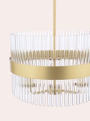 Laura Ashley Brass Alexa 3 Light 3 Light Pendant - Image 5 of 7