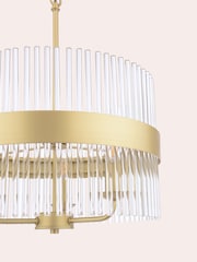 Laura Ashley Brass Alexa 3 Light 3 Light Pendant - Image 6 of 7