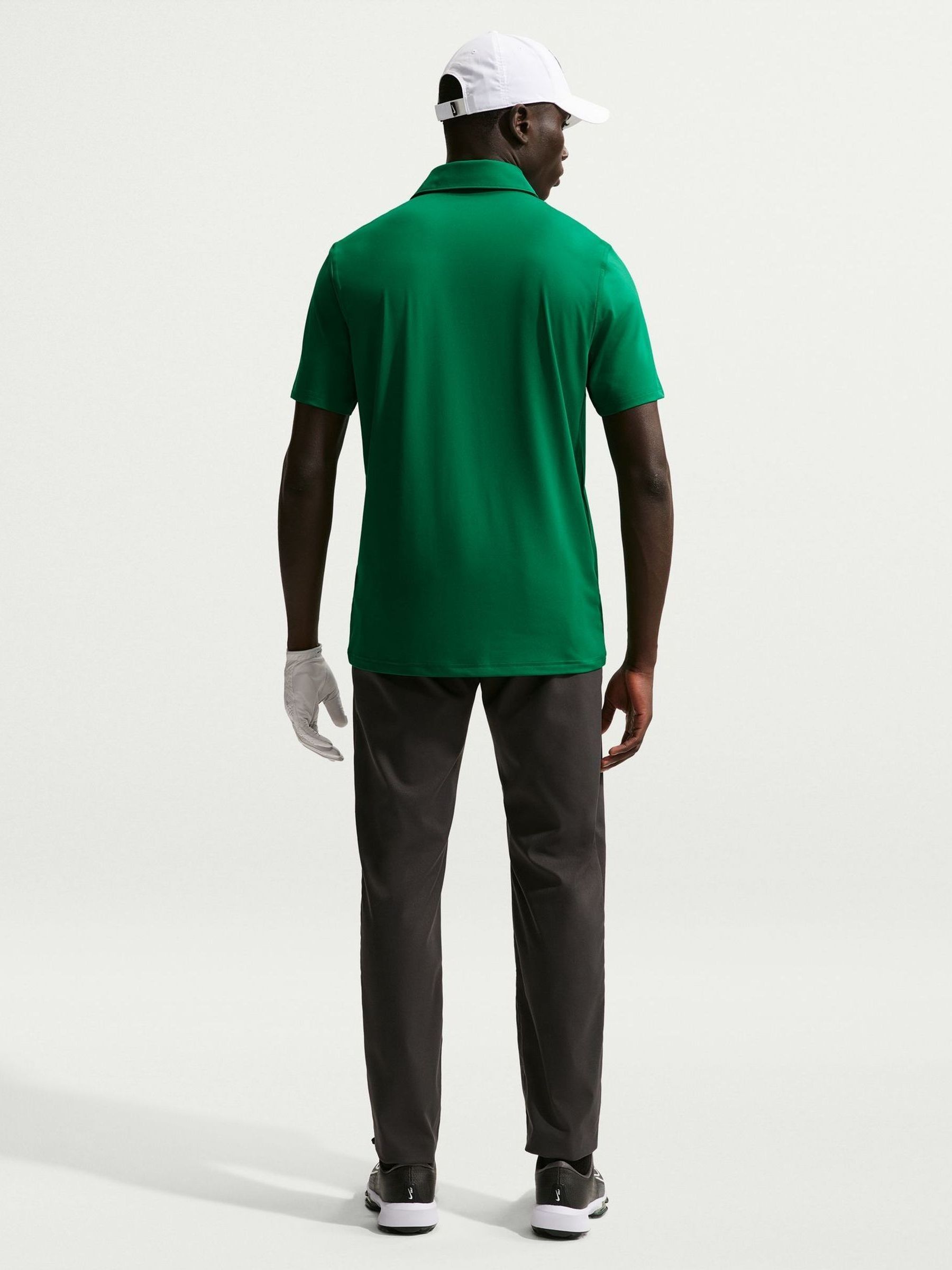 green dri fit polo