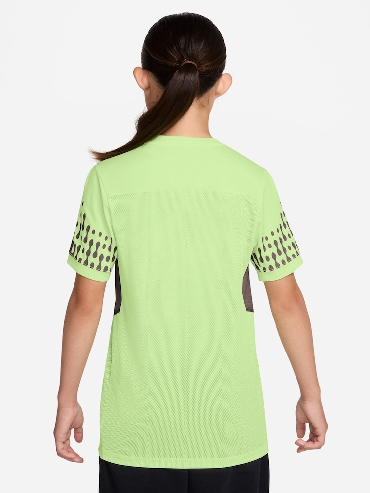 Nike Liquid Lime Kylian Mbappé Academy Dri-FIT Soccer T-Shirt - Image 2 of 3 Nike Liquid Lime Kylian Mbappé Academy Dri-FIT Soccer T-Shirt - Image 2 of 3