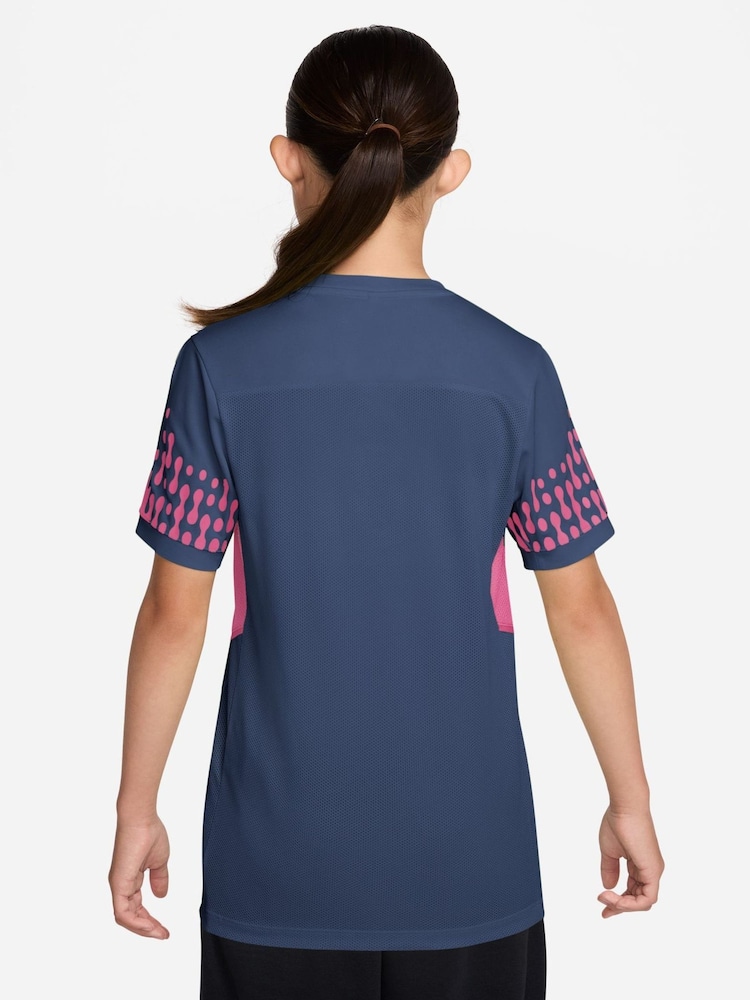 Nike Mystic Navy Kylian Mbappé Academy Dri-FIT Soccer T-Shirt - Image 2 of 6 Nike Mystic Navy Kylian Mbappé Academy Dri-FIT Soccer T-Shirt - Image 2 of 6