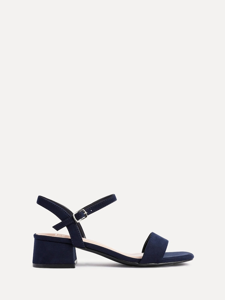 Linzi Blue Tillie Barely There Low Block Heel Sandals - Image 2 of 5