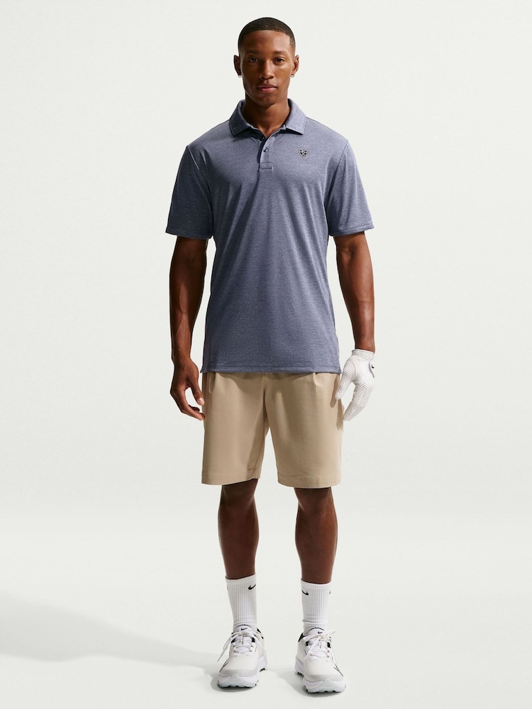 Nike Blue Dri-FIT PAR5 Golf Heather Polo Shirt - Image 1 of 5