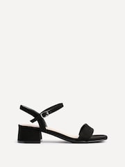 Linzi Black Tillie Barely There Low Block Heel Sandals - Image 2 of 6