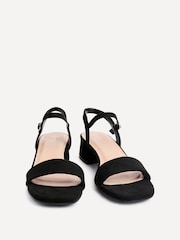 Linzi Black Tillie Barely There Low Block Heel Sandals - Image 3 of 6