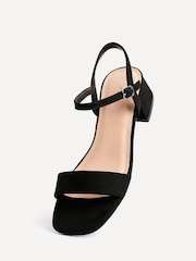 Linzi Black Tillie Barely There Low Block Heel Sandals - Image 5 of 6