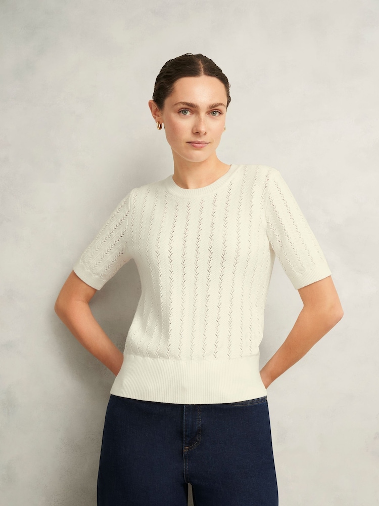 Hobbs Natural Calla Knitted Top - Image 1 of 4