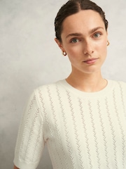 Hobbs Natural Calla Knitted Top - Image 3 of 4