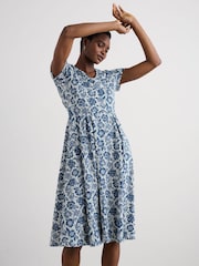 Seasalt Cornwall Blue Petite Pier View Jersey Dress - Image 3 of 5