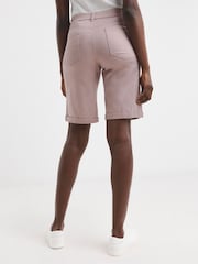 JD Williams Pink 24/7 Denim Knee Length Shorts - Image 2 of 4