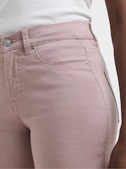 JD Williams Pink 24/7 Denim Knee Length Shorts - Image 3 of 4